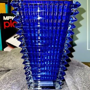 baccarat lead crystal “eye” vase